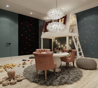 Фото готовой квартиры от дизайнера в ЖК Роскошный интерьер частного дома в стиле ар-деко